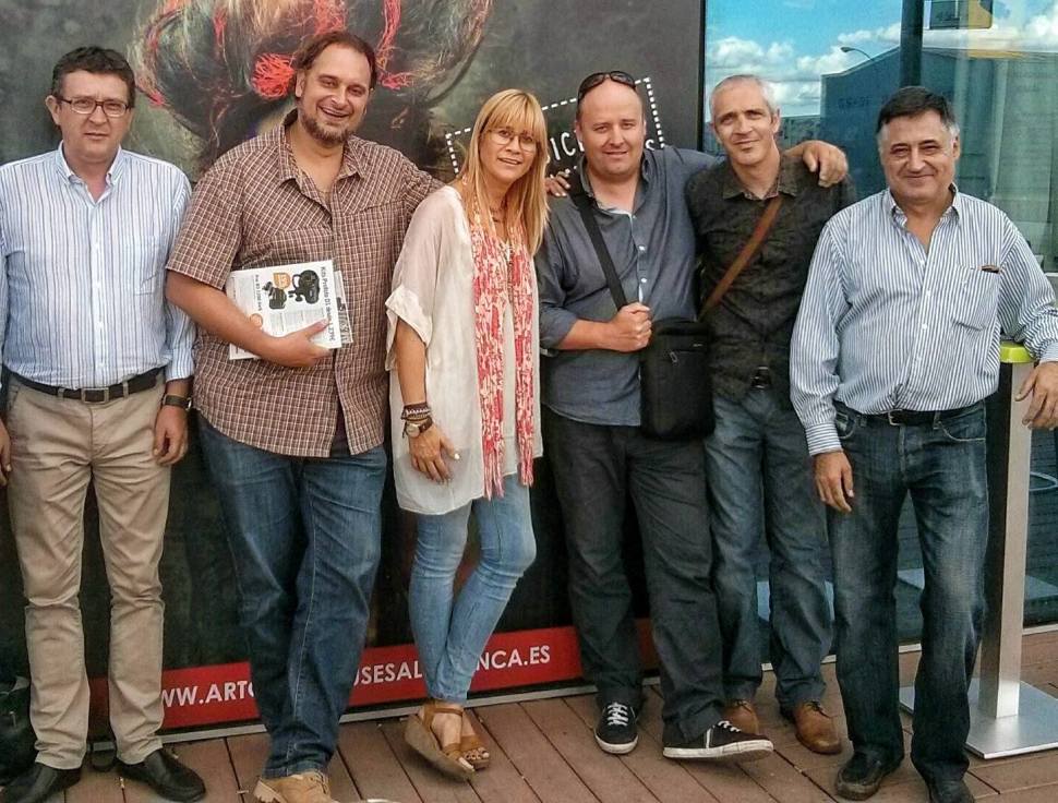 Con Gervasio Sánchez y fotoperiodistas salmantinos